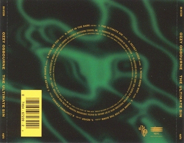 The Ultimate Sin (CD) | Near Mint (NM) Near Mint (NM) - METAL / USED *NEAR MINT*