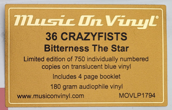 36 Crazyfists - Bitterness The Star (VINYL LP MUSIC ON VINYL MOVLP1794 2024) | Near Mint (NM or M-) Mint (M) - METAL / USED *NEAR MINT*