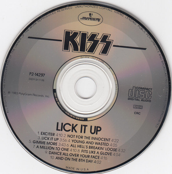 Lick It Up (CD) | Near Mint (NM) Near Mint (NM) - METAL / USED *NEAR MINT*