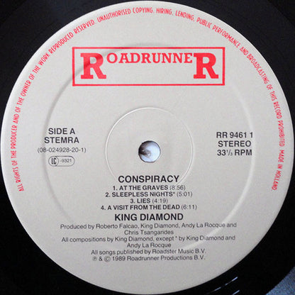 King Diamond - Conspiracy (PICTURE VINYL LP METAL BLADE 3984-25057-1 2018) | USED Near Mint (NM or M-) Near Mint (NM) - METAL / USED *NEAR MINT*