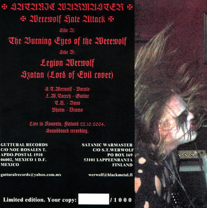 Werewolf Hate Attack Live!!! (7" VINYL) | Near Mint (NM) Near Mint (NM) - METAL / USED *NEAR MINT*