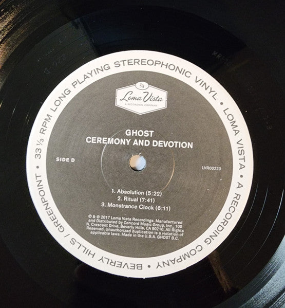 Ceremony And Devotion (VINYL) | Near Mint (NM or M-) Near Mint (NM or M-) - METAL / USED *NEAR MINT*