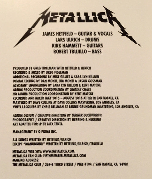 Metallica - Hardwired...To Self-Destruct (RED/BLACK MARBLED VINYL 2xLP) | USED - METAL / USED *NEAR MINT*