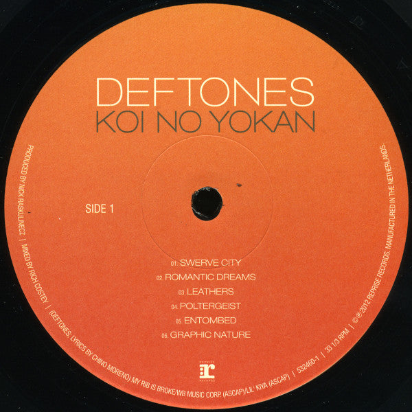 Deftones - Koi No Yokan (VINYL LP) | USED Near Mint (NM or M-) Near Mint (NM or M-) - METAL / USED *NEAR MINT*