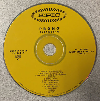 Cleansing (CD) | Near Mint (NM or M-) Near Mint (NM or M-) - METAL / USED *NEAR MINT*