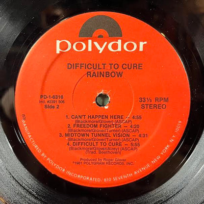Difficult To Cure (VINYL) | Very Good Plus Plus (VG++) Excellent (EX) - METAL / USED *NEAR MINT*