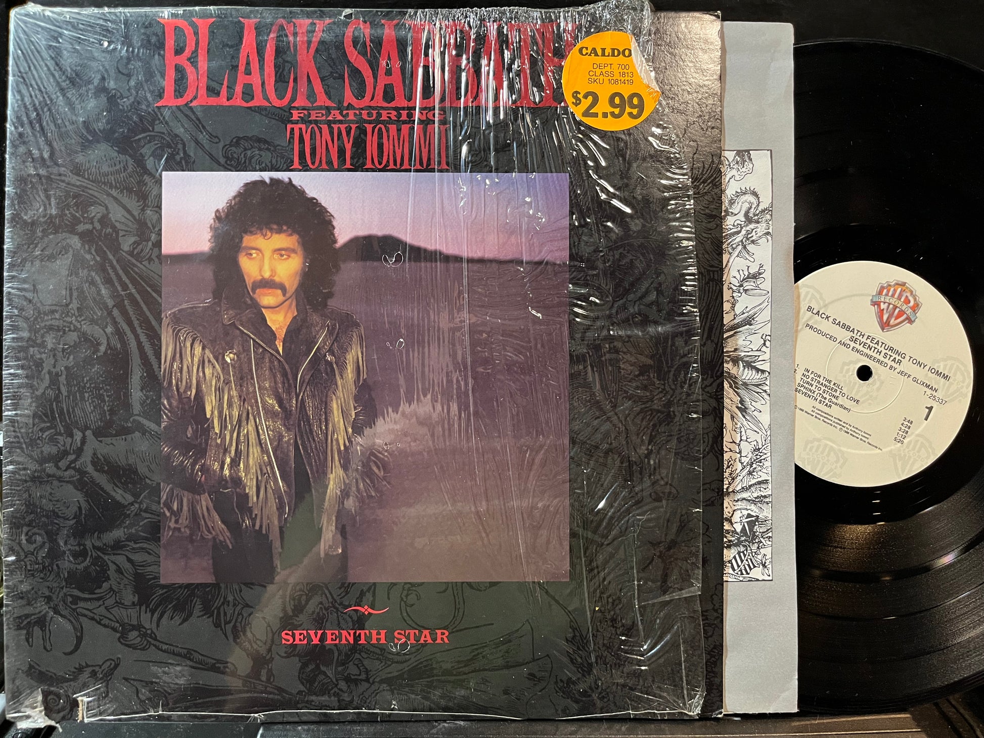 Black Sabbath - Seventh Star (VINYL LP Warner Bros. Records – 1-25337 1986) | Very Good Plus (VG+) Near Mint (NM) - METAL / USED *VERY GOOD+*