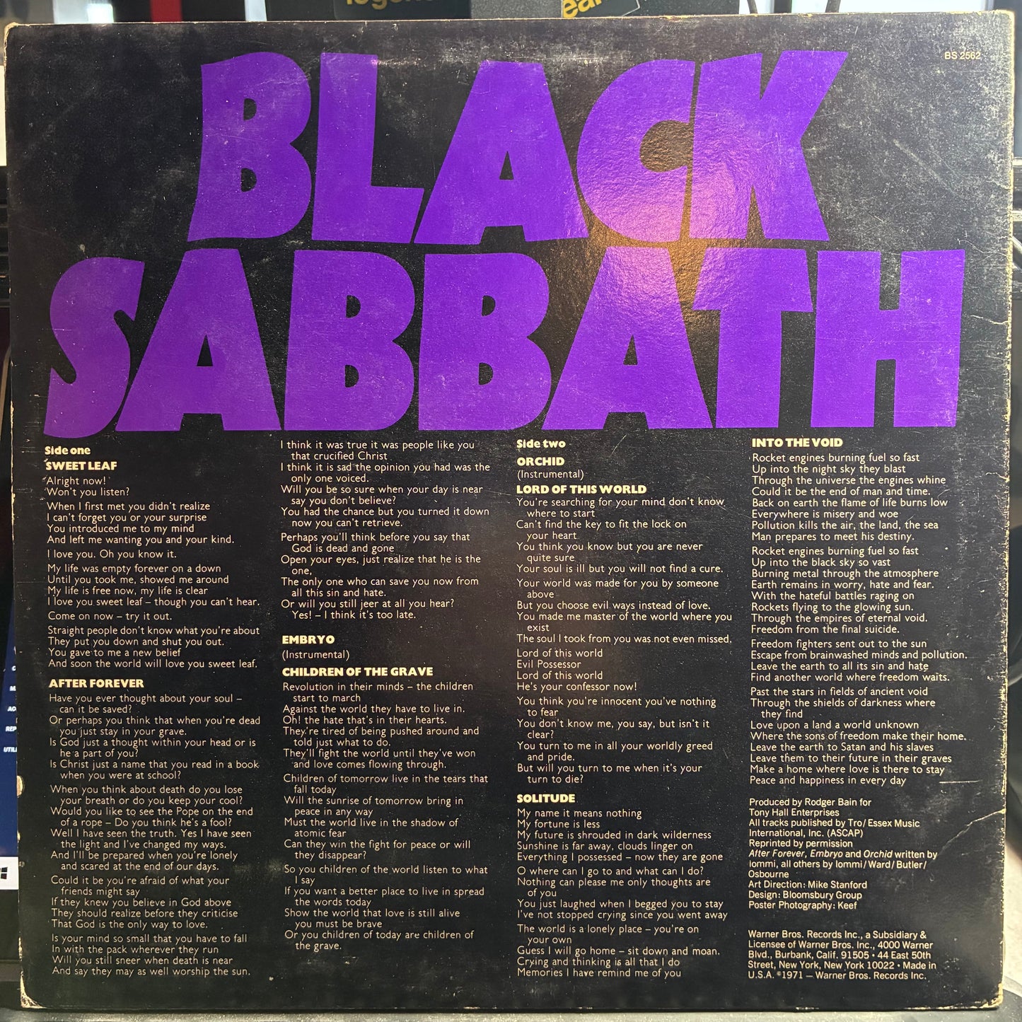 Master Of Reality (VINYL) | VERY GOOD PLUS PLUS (VG++) Very Good Plus (VG+) - METAL / USED *VERY GOOD++*