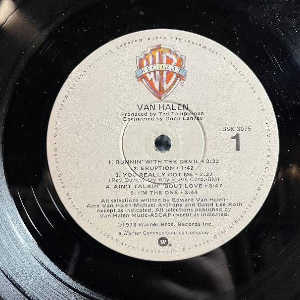 Van Halen (VINYL) | Very Good Plus (VG+) Very Good (VG) - METAL / USED *VERY GOOD+*