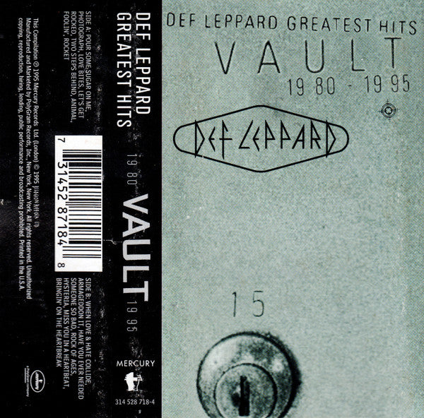 Vault: Def Leppard Greatest Hits 1980-1995 (VINYL) | Very Good Plus (VG+) Excellent (EX) - METAL / USED *VERY GOOD+*