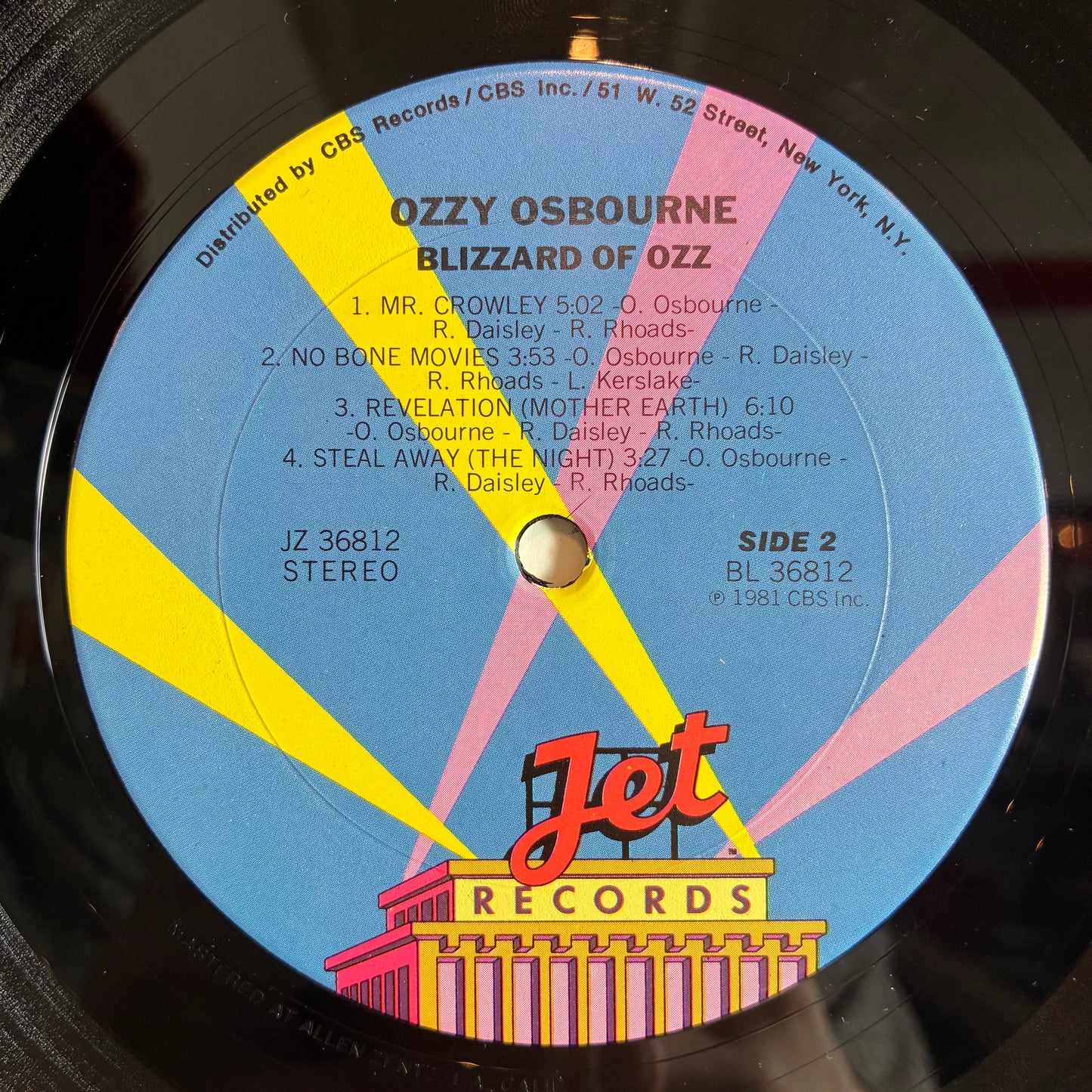 Blizzard Of Ozz (VINYL) | Very Good Plus (VG+) Very Good Plus (VG+) - METAL / USED *VERY GOOD+*