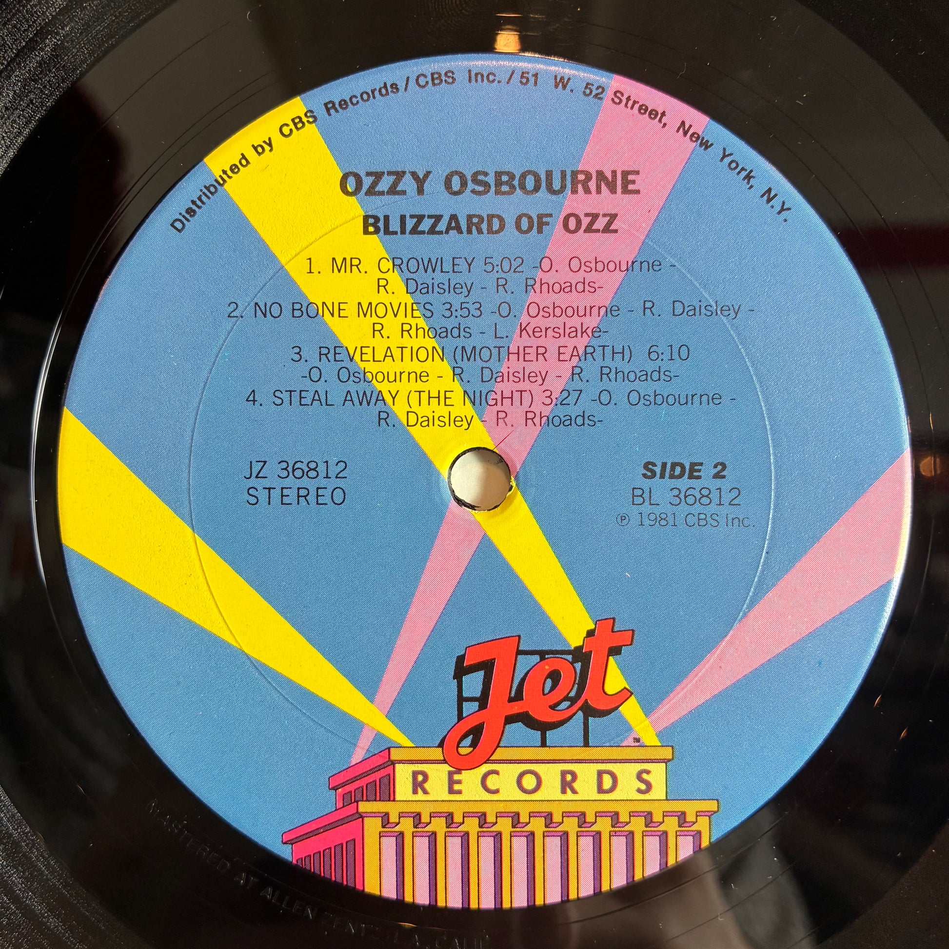 Blizzard Of Ozz (VINYL) | Very Good Plus (VG+) Very Good Plus (VG+) - METAL / USED *VERY GOOD+*