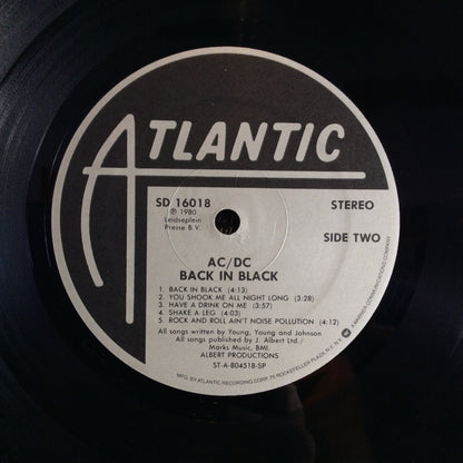 Back In Black (VINYL) | Very Good Plus (VG+) Very Good (VG) - METAL / USED *VERY GOOD+*