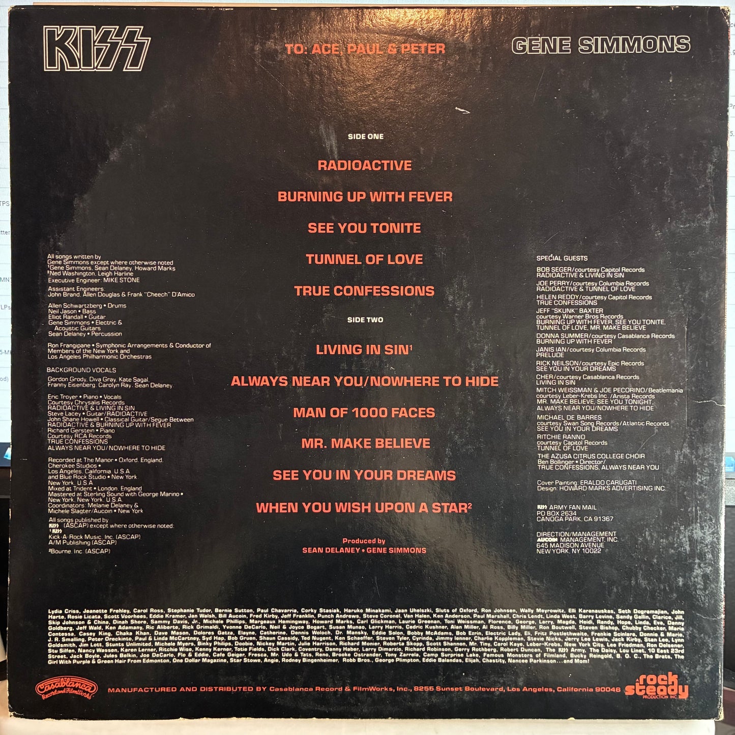 Kiss - Gene Simmons (VINYL) *NO POSTER* | Very Good Plus (VG+) Very Good Plus (VG+) - METAL / USED *VERY GOOD+*