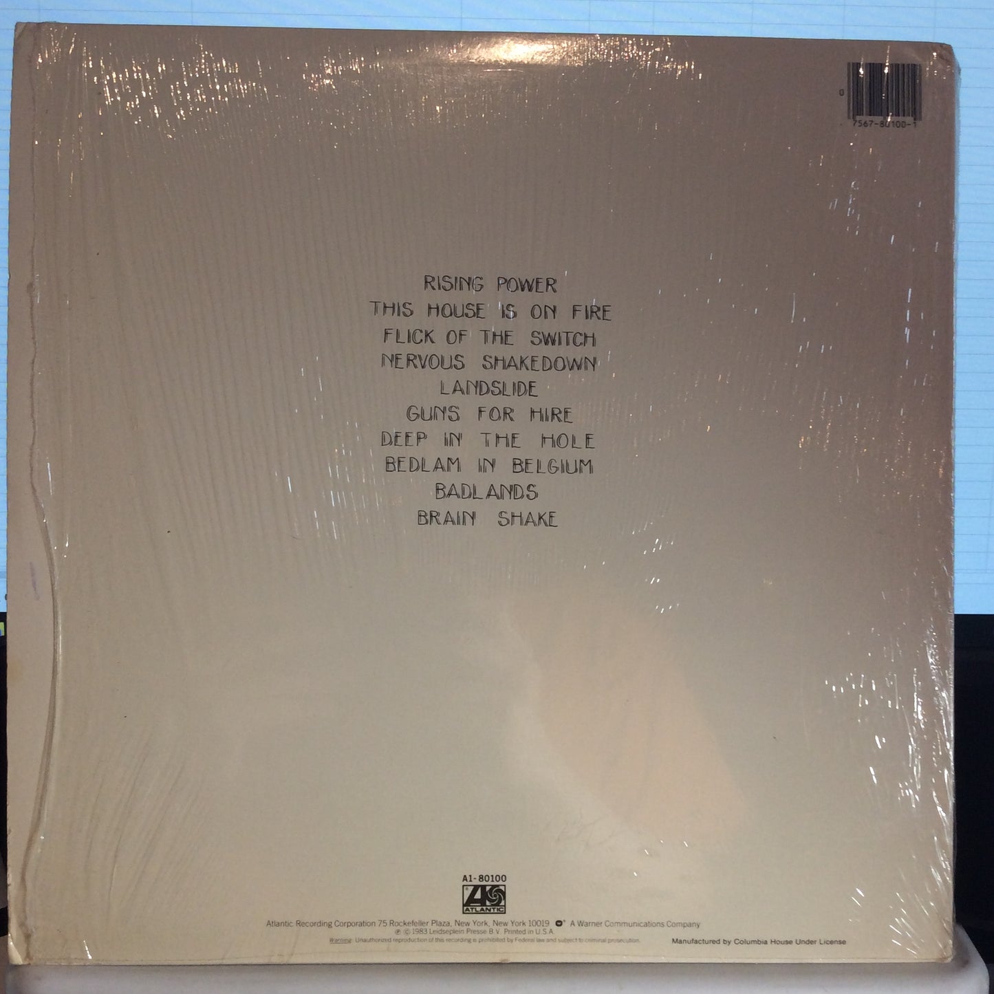 Flick Of The Switch (VINYL) | Very Good Plus (VG+) Near Mint (NM) - METAL / USED *VERY GOOD+*