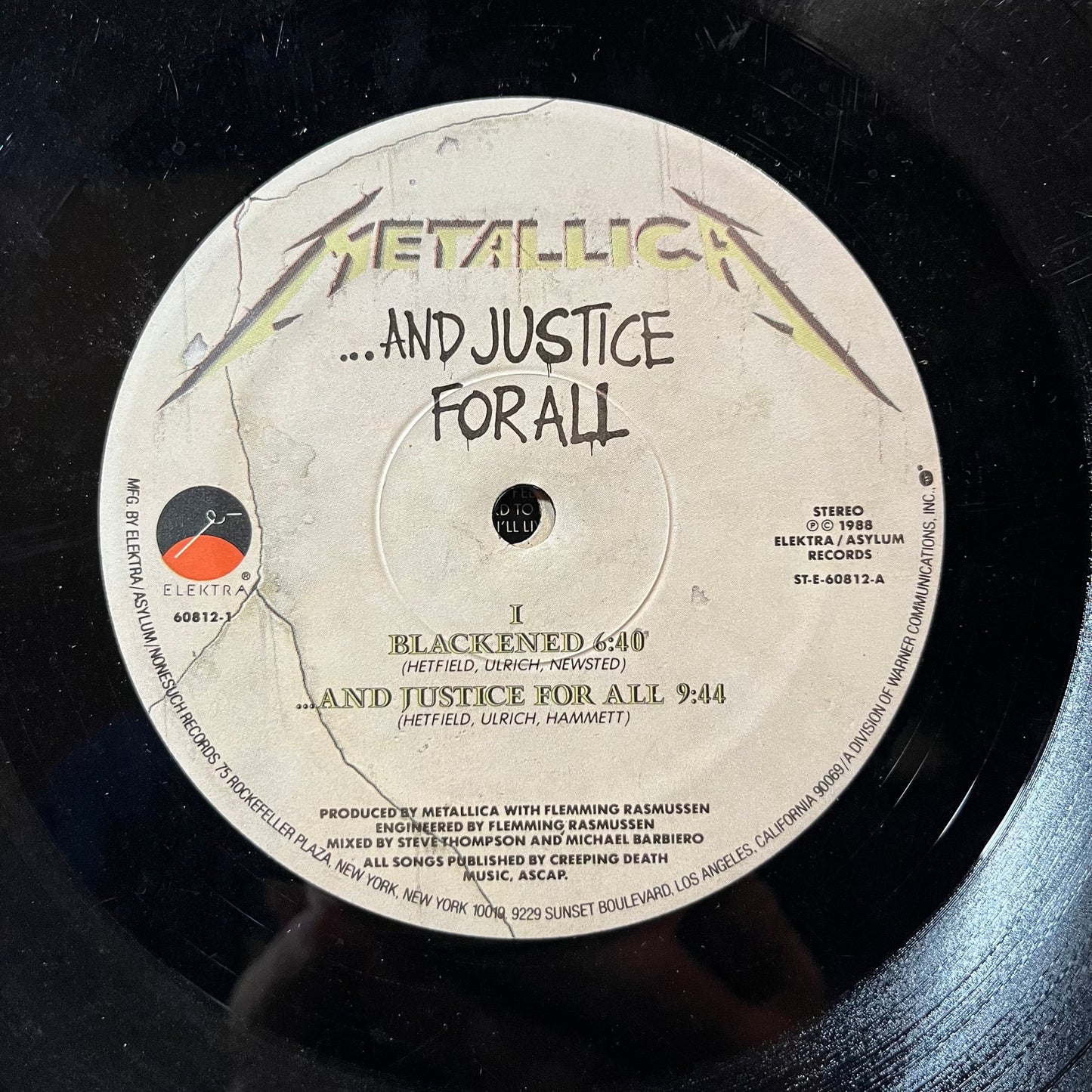 ...And Justice For All (2xVINYL) | Very Good (VG) Excellent (EX) - METAL / USED *VERY GOOD*