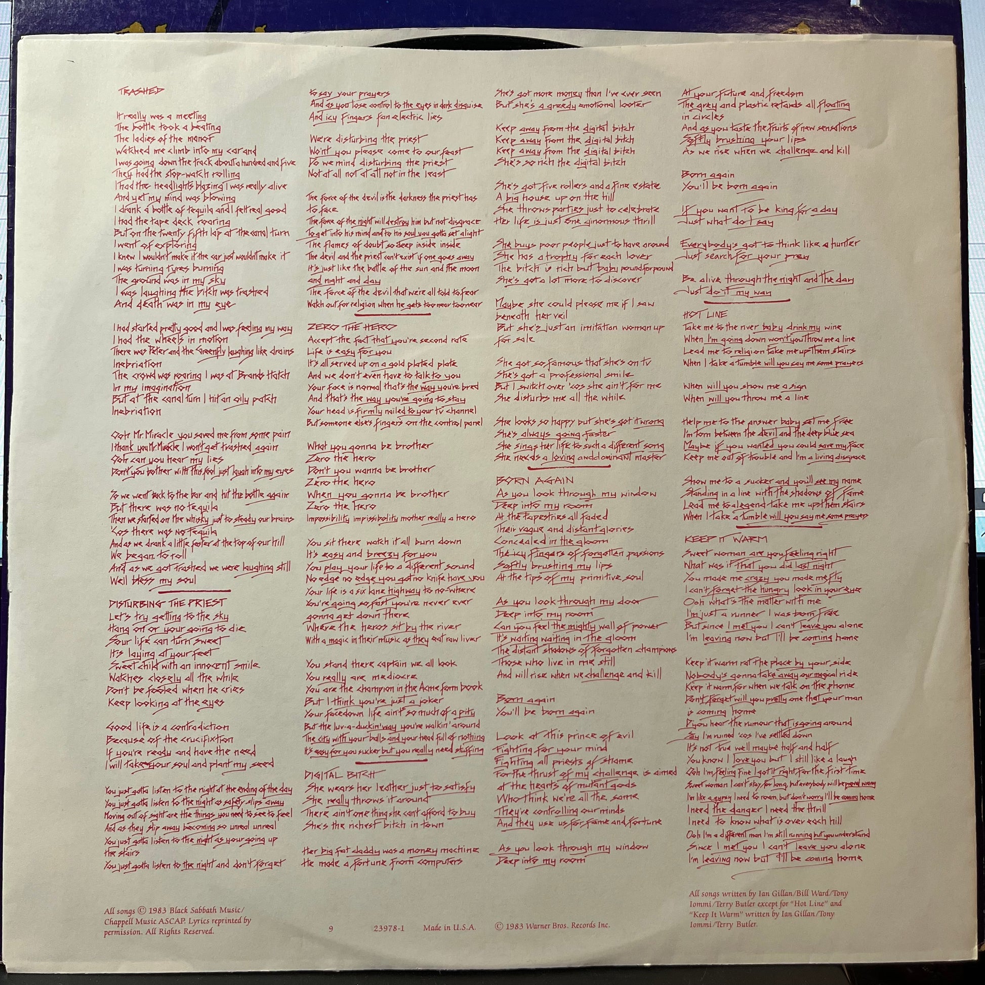 Born Again (VINYL) | - METAL / USED *VERY GOOD*