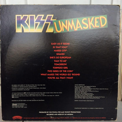 Unmasked (VINYL) | Very Good (VG) Very Good (VG) - METAL / USED *VERY GOOD*