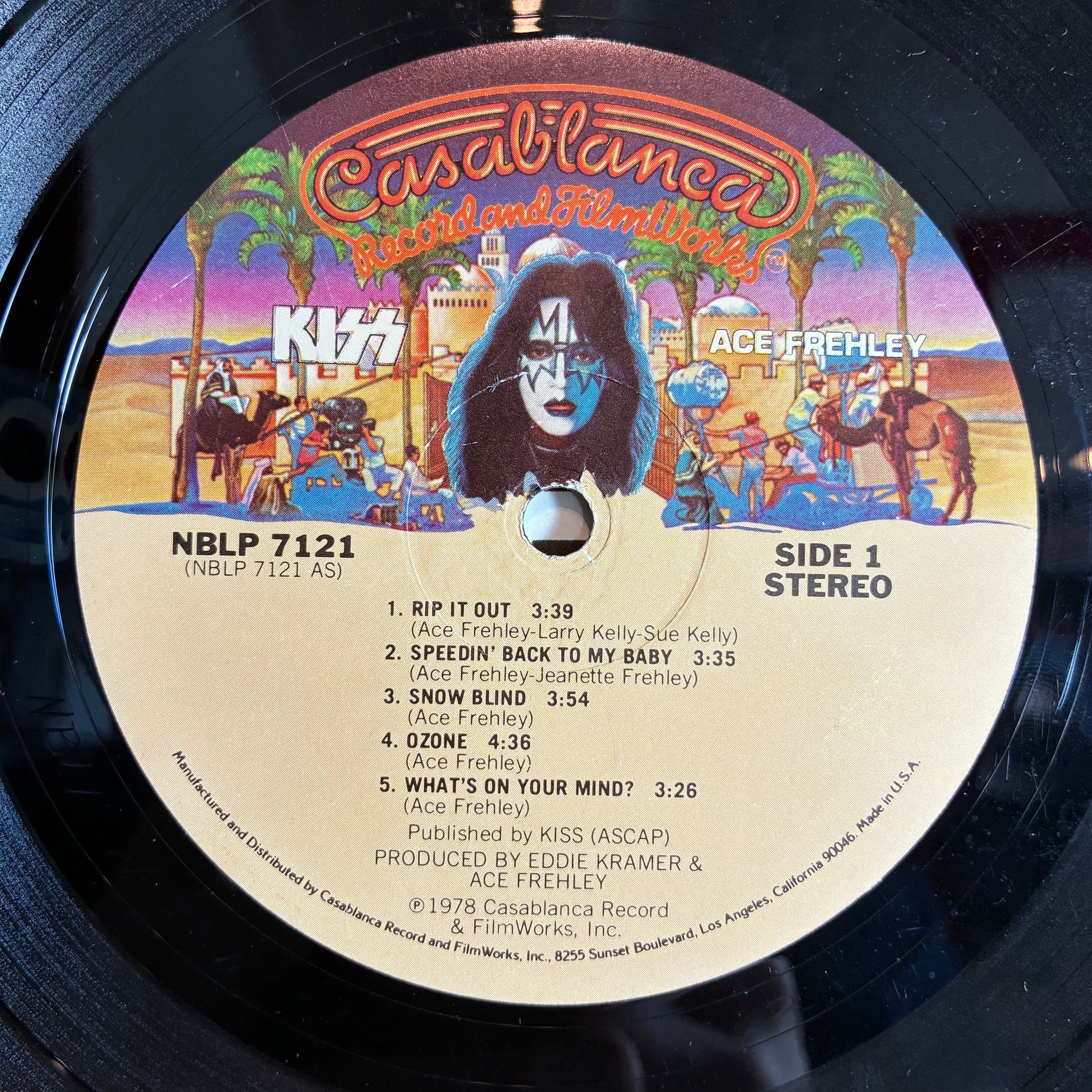 Kiss - Ace Frehley (VINYL) *WITH POSTER* | Very Good (VG) Very Good (VG) - METAL / USED *VERY GOOD*
