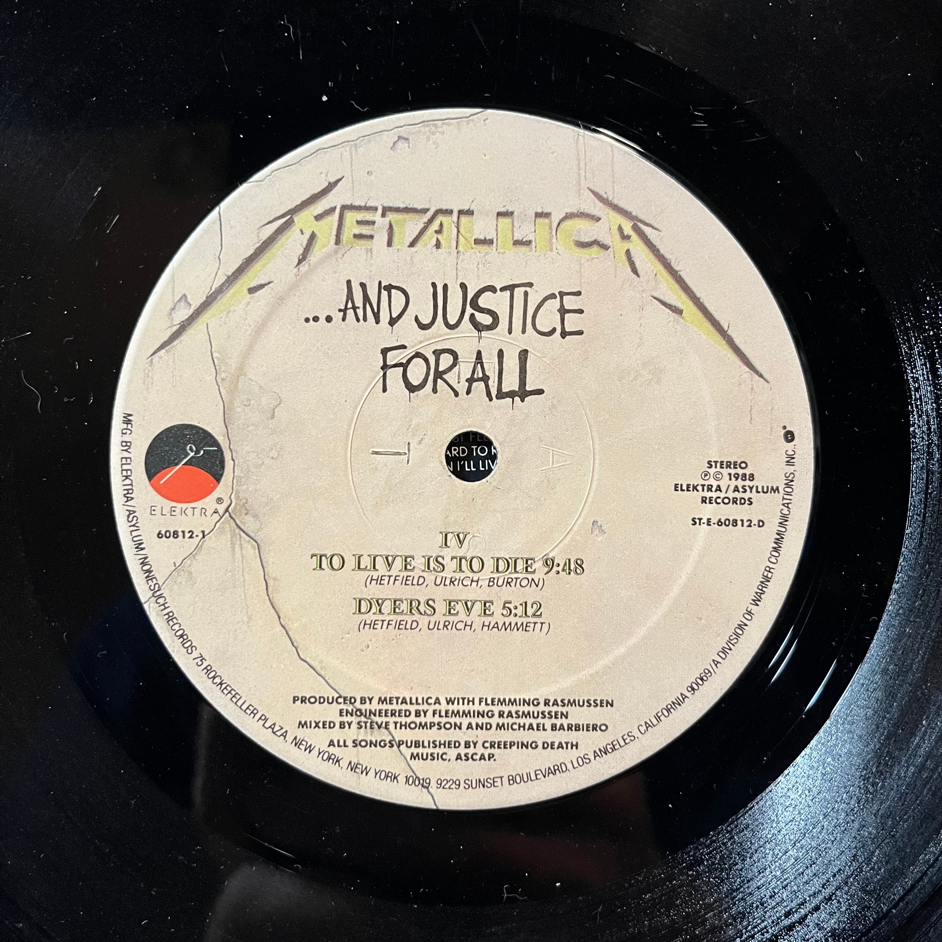 And Justice For All (2xVINYL) | Very Good (VG) Excellent (EX