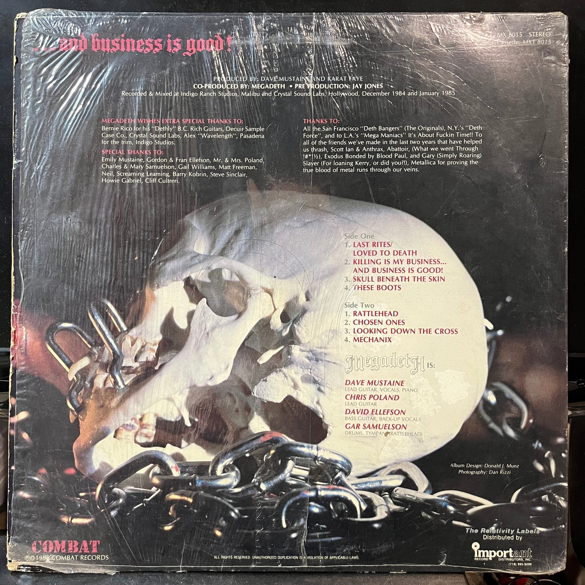 Killing Is My Business... And Business Is Good! (VINYL) | Very Good (VG) Excellent+ (EX+) - METAL / USED *VERY GOOD*