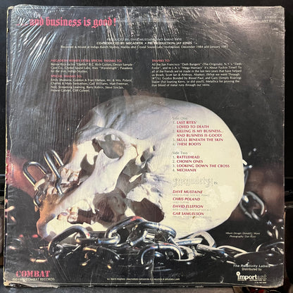 Killing Is My Business... And Business Is Good! (VINYL) | Very Good (VG) Excellent+ (EX+) - METAL / USED *VERY GOOD*