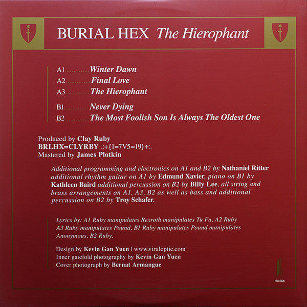 Burial Hex - The Hierophant (COLOR VINYL LP) | - METAL / USED *VERY GOOD*