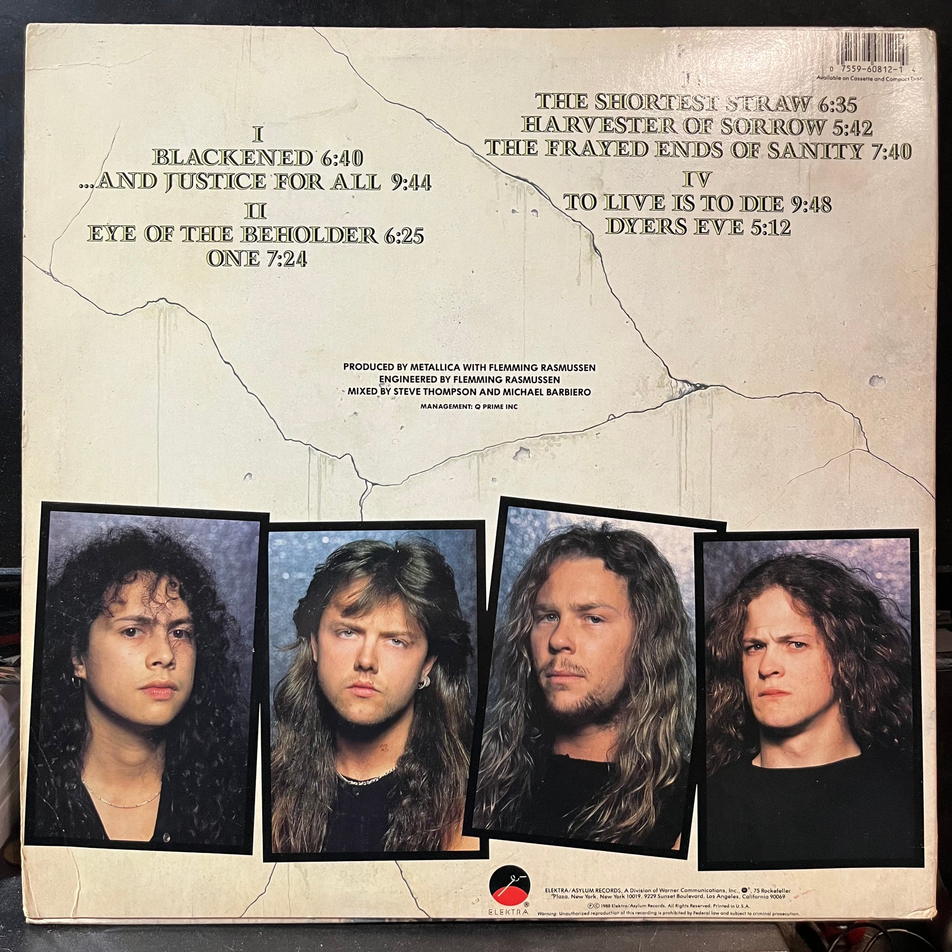 ...And Justice For All (2xVINYL) | Very Good (VG) Excellent (EX) - METAL / USED *VERY GOOD*