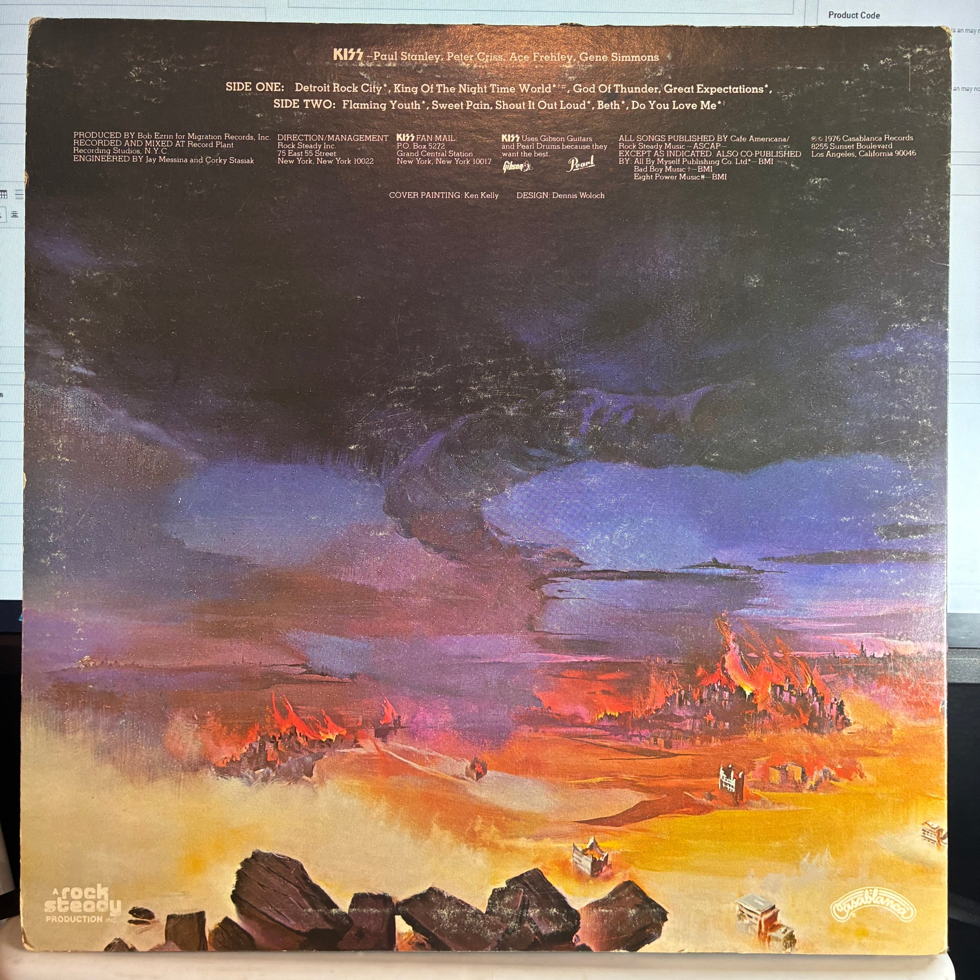 Kiss - Destroyer (VINYL) | Very Good Plus (VG+) Very Good Plus (VG+) - METAL / USED *VERY GOOD*