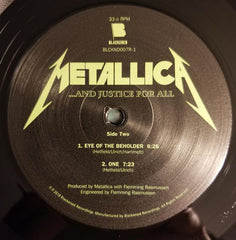 Metallica ...And Justice For All Blackened 2xLP, Album, RE, RM, 180 Mint (M) Mint (M)