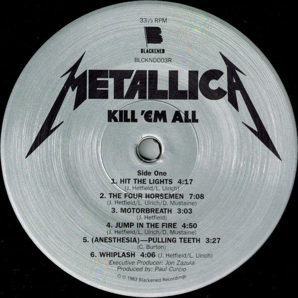 Metallica - Kill 'Em All (VINYL LP Blackened BLCKND003R) | Mint (M) Mint (M) - METAL *SEALED*