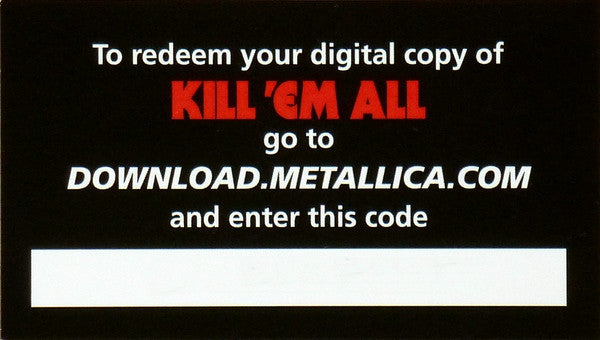 Metallica - Kill 'Em All (VINYL LP Blackened BLCKND003R) | Mint (M) Mint (M) - METAL *SEALED*