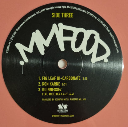 MM..FOOD (IEX: GREEN & PINK VINYL) | Mint (M) Mint (M) - HIP HOP/RAP *SEALED/COLOR*