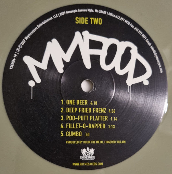 MM..FOOD (IEX: GREEN & PINK VINYL) | Mint (M) Mint (M) - HIP HOP/RAP *SEALED/COLOR*
