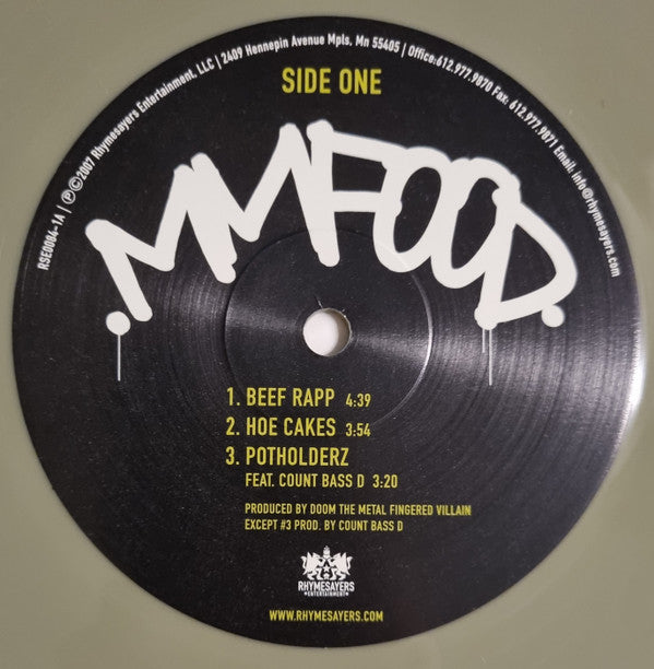 MM..FOOD (IEX: GREEN & PINK VINYL) | Mint (M) Mint (M) - HIP HOP/RAP *SEALED/COLOR*