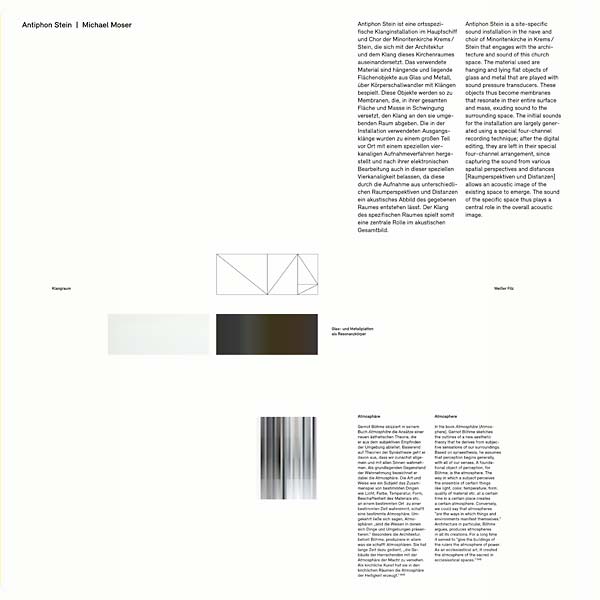 MICHAEL MOSER - Antiphon Stein |