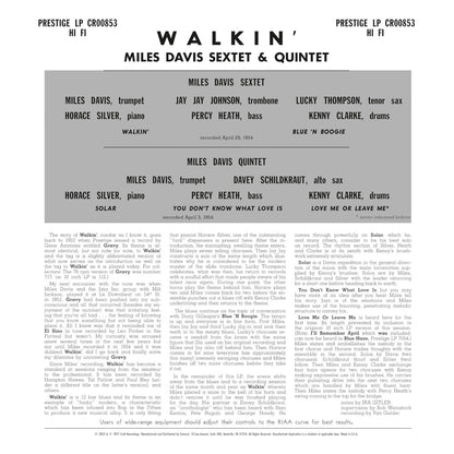 Walkin' (Original Jazz Classics Series) (180 Gram Vinyl) |