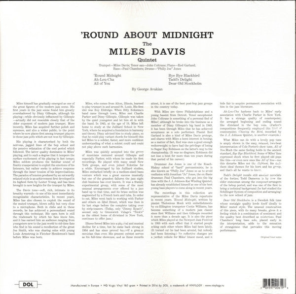 Round About Midnight | Mint (M) Mint (M) - JAZZ *SEALED/BLUE*