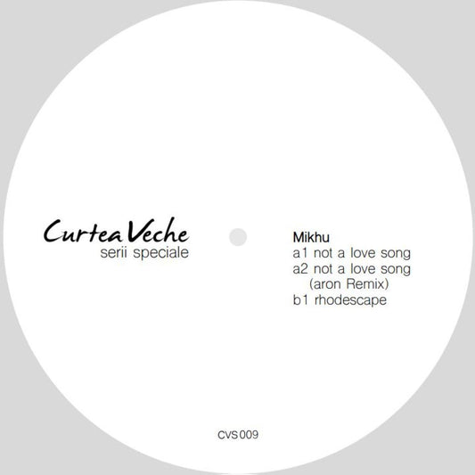 Mikhu - (PRESALE TBD) CVS009 (SILVER VINYL 12" Curtea Veche CVS009) | NEW Mint (M) Mint (M) - MINIMAL *NEW/COLOR*