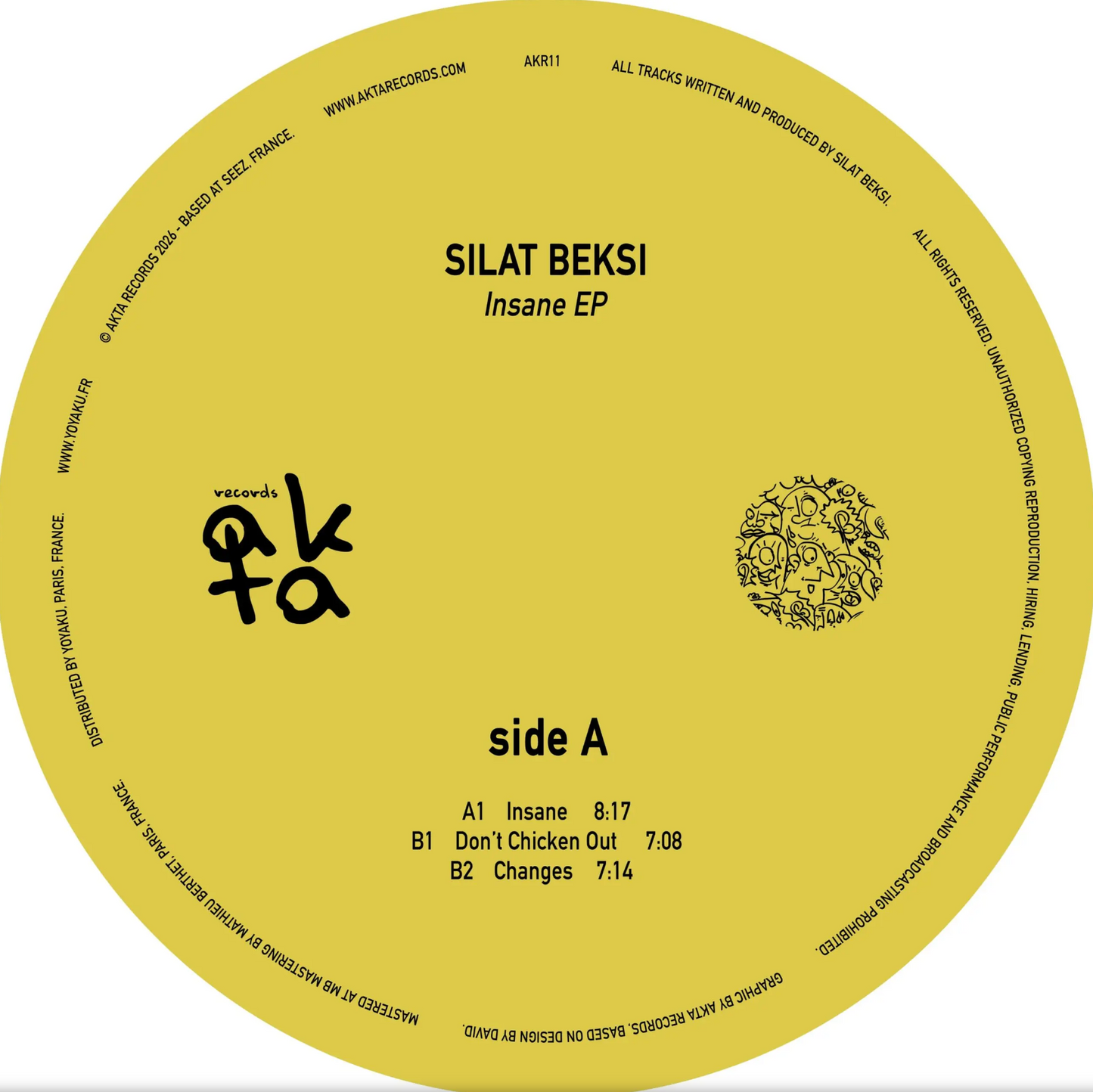 Silat Beksi - (PRESALE 7/11/26) Insane EP (VINYL) | Mint (M) Mint (M) - MINIMAL *NEW*