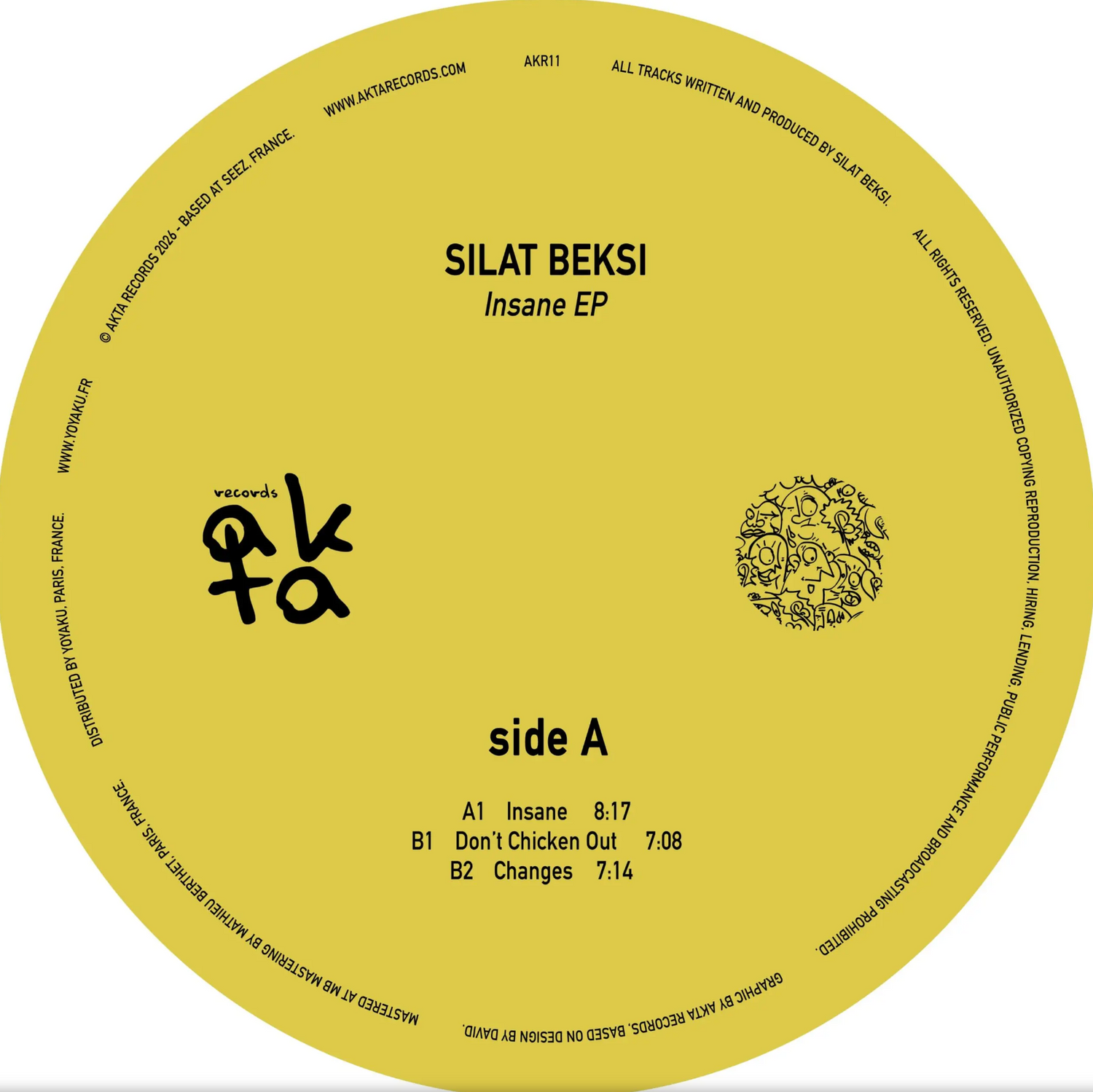 Silat Beksi - (PRESALE 7/11/26) Insane EP (VINYL) | Mint (M) Mint (M) - MINIMAL *NEW*