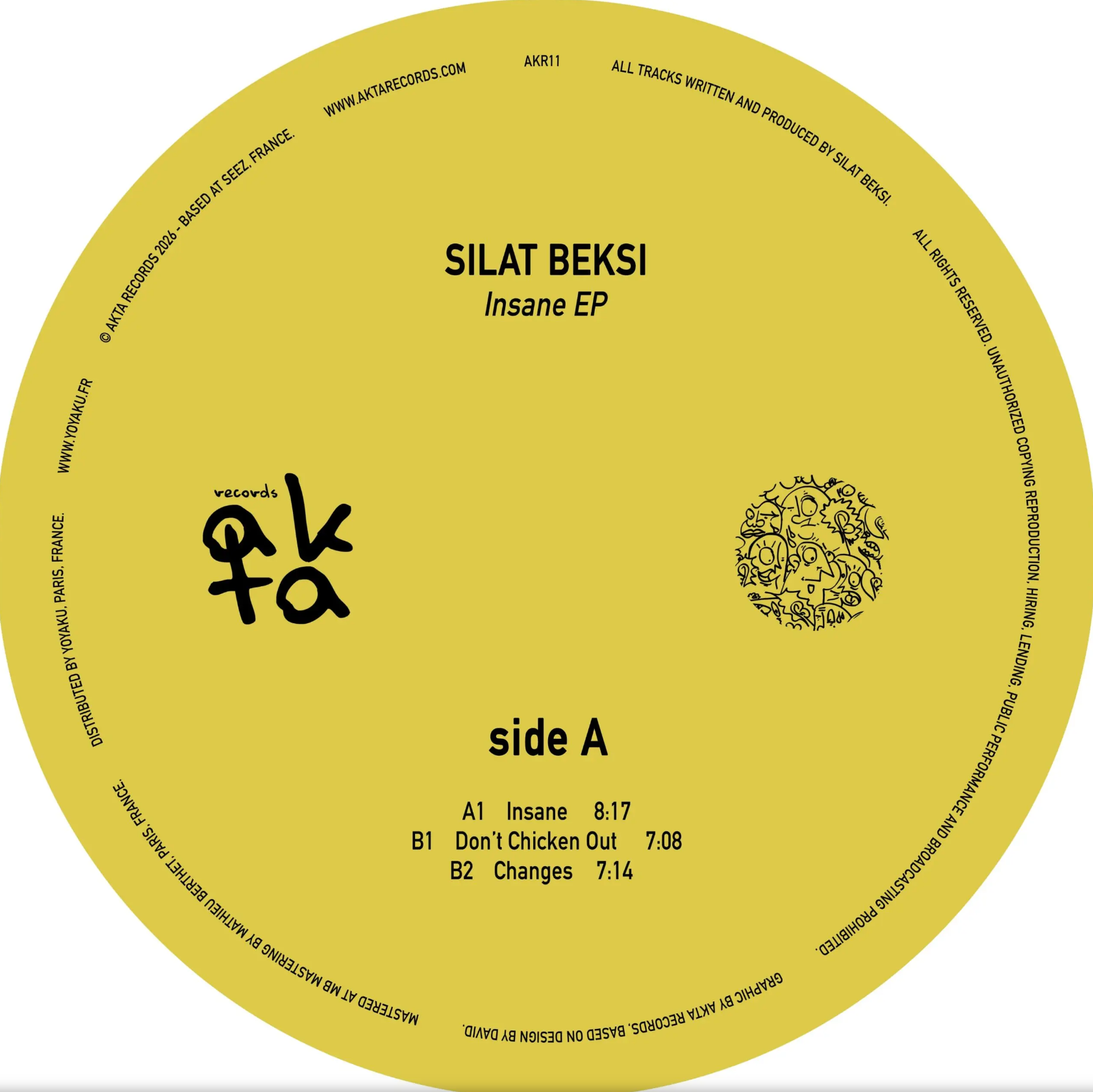 Silat Beksi - (PRESALE 7/11/26) Insane EP (VINYL) | Mint (M) Mint (M) - MINIMAL *NEW*