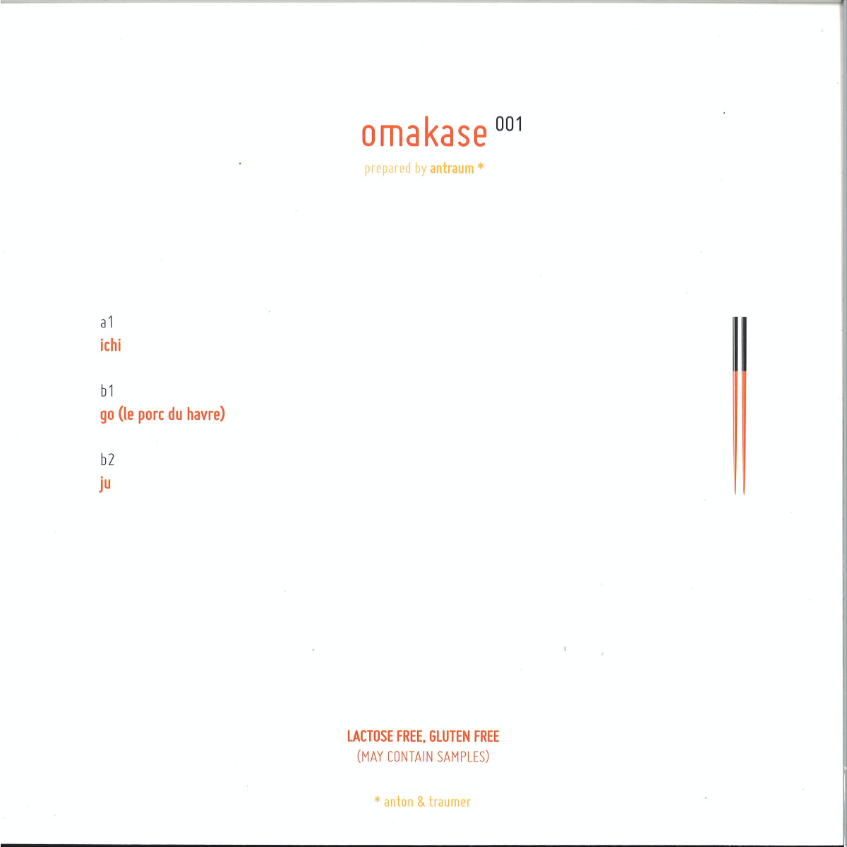 Traumer, antraum - (PRESALE 9/7/26) Omakase 001 (2026 Repress) (VINYL) | Mint Mint - MINIMAL *NEW*