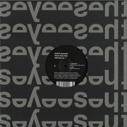 André Hommen - (PRESALE 10/7/26) More Than This Remixes Pt. 1 (VINYL 12" These Eyes) | NEW - MINIMAL *NEW*