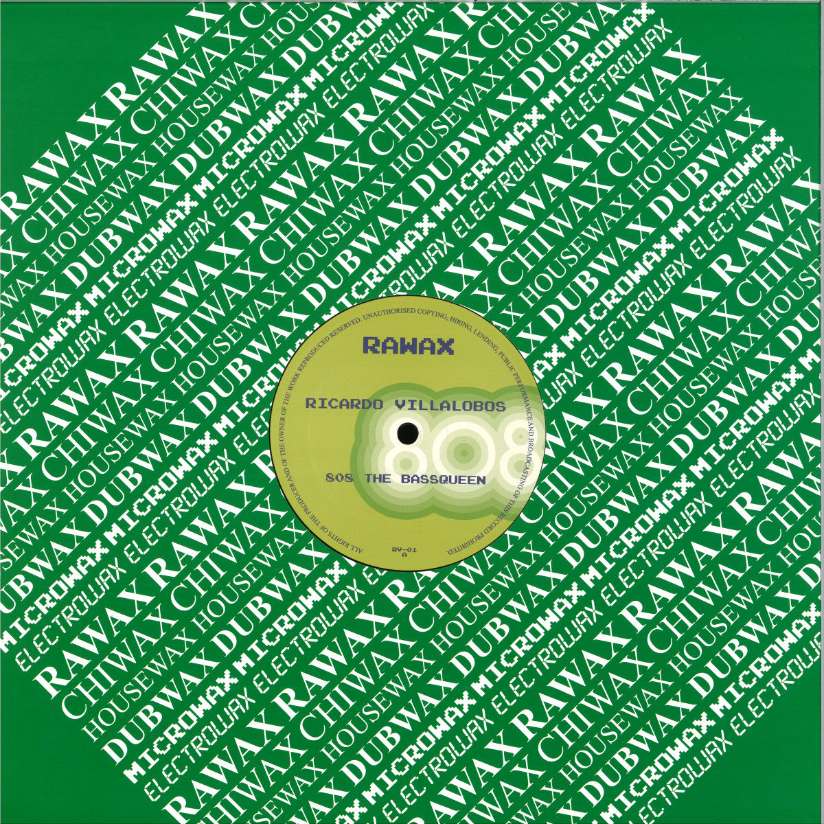 Ricardo Villalobos - (PRESALE 9/22/26) 808 The Bassqueen (VINYL 12" Rawax) | NEW Mint (M) Mint (M) - MINIMAL *NEW*