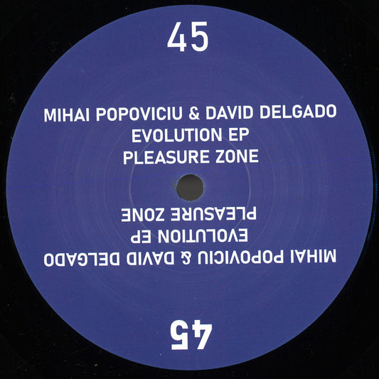 Mihai Popoviciu & David Delgado - Evolution (VINYL 12" Pleasure Zone PLZ045 2025) | NEW - MINIMAL *NEW*