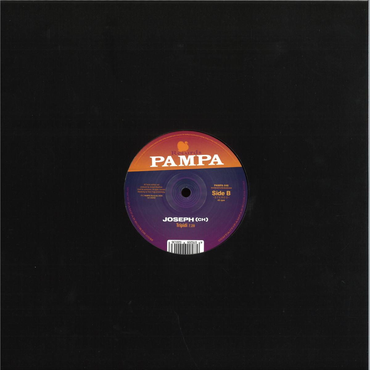 Joseph (CH) - B4U / Tripidi (VINYL 12" Pampa) | NEW - MINIMAL *NEW*