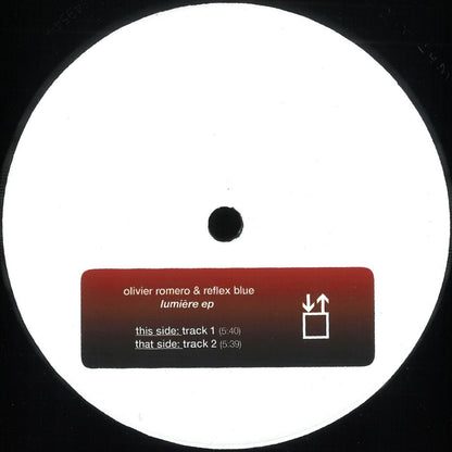 Olivier Romero & Reflex Blue - Lumière (VINYL 12" Reflex Blue) | NEW - MINIMAL *NEW*