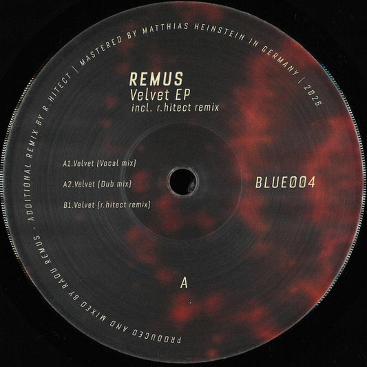 Remus - Velvet (VINYL 12" Blue) | NEW - MINIMAL *NEW*