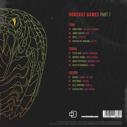 Various - (PRESALE 9/29/26) Bondage Games Part 7 (RED VINYL 3x12" Bondage) | NEW - MINIMAL *NEW*